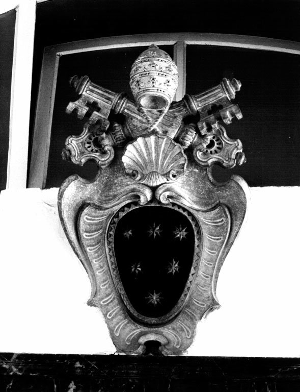 Stemma di papa Clemente X (rilievo) - ambito romano (sec. XVII)